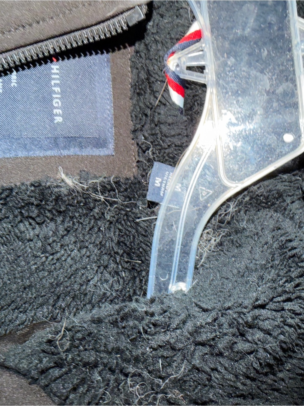 Tommy Hilfiger Black Sherpa Jacket